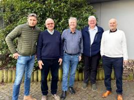 Gold geht an Karlsruhe: Michael Tomski, Nedju Buchlev, Norbert Schilhart, Dr. Richard Bley und Herbert Klumpp (es fehlt Reiner Marsal)